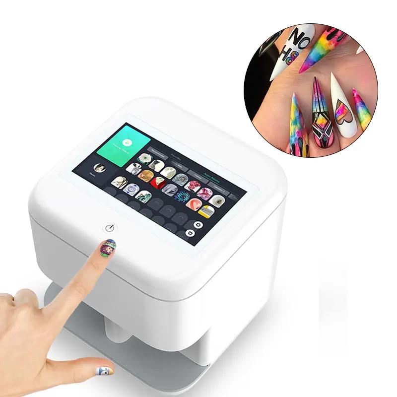 Manufacturer factory price beauty salon nail printer 5 fingers nail art printer nail vending printer with CE certificate