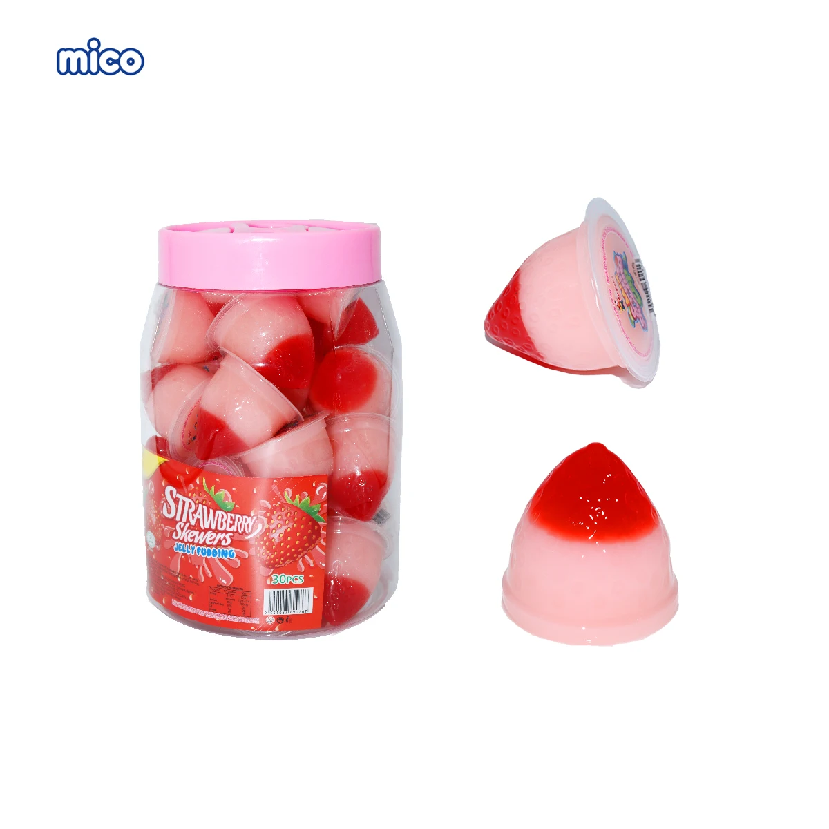 FRUIT FLAVOR STRAWBERRY SHAPE  PUDDING SWEET JELLY