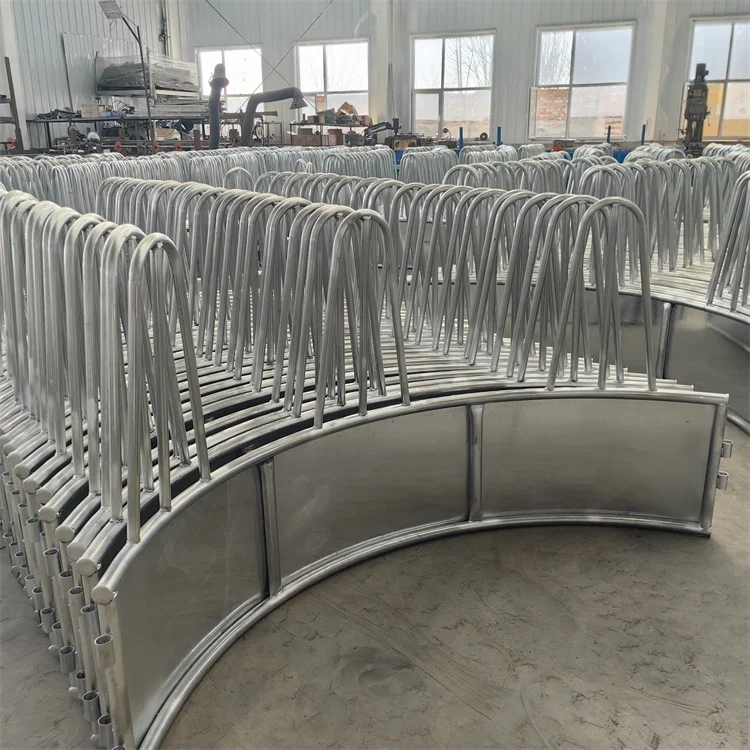 Outdoor Heavy Duty Galvanized Steel Pasture Hay Feeder for Goats Sheep livestock Horses hay feeder for sale