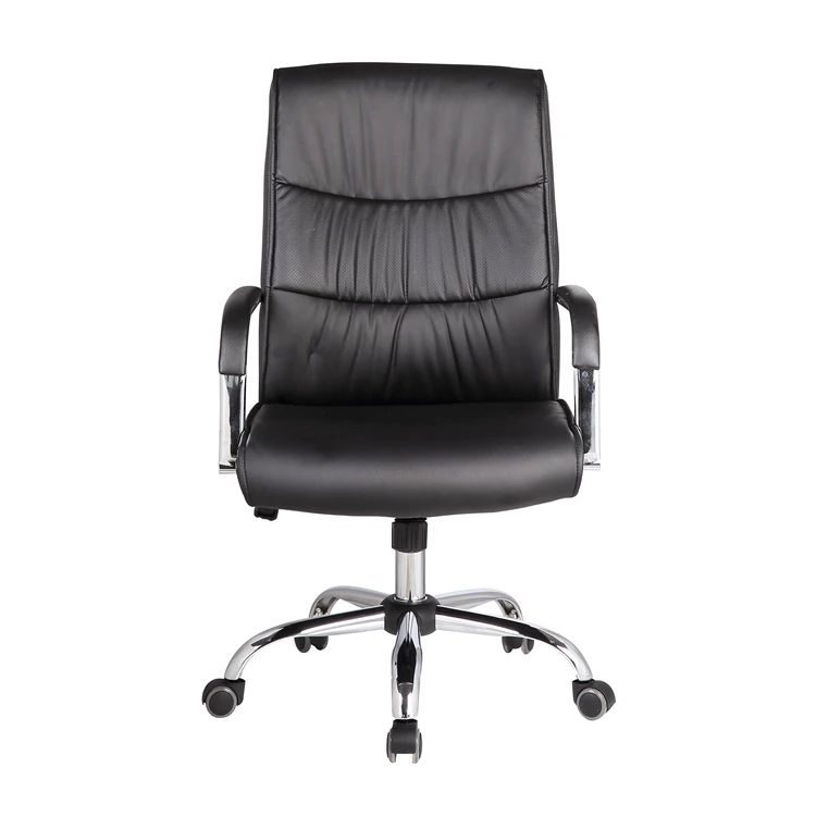 
Cheap price high quality swivel design armrest black leather office executive chairs 