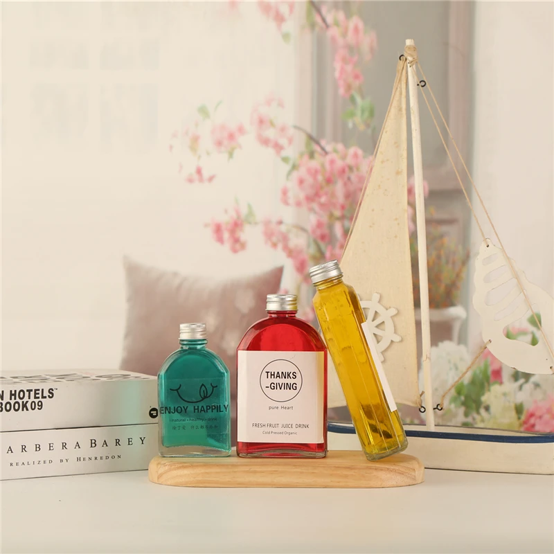 Manufacturer Customized Logo Bottle E Juice Milk Bottle 300 Ml Glass Bottle Beverage