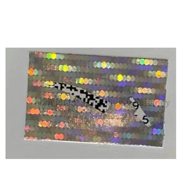 security scratch off label scratch off holographic peel off label sticker