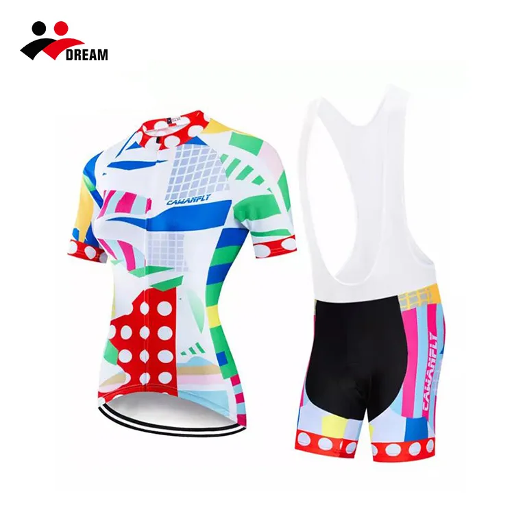 Оптовая продажа, женская одежда для велоспорта из 100% полиэстера, Джерси для велоспорта