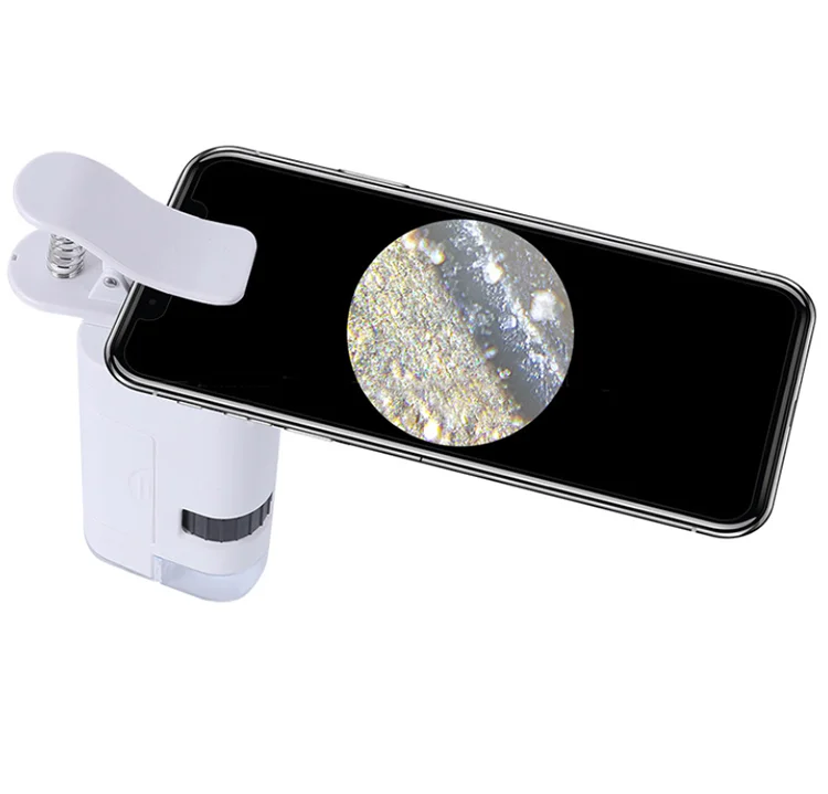 NO.BU-350M 300X-350X Mobile Phone Pocket Microscope with LED light