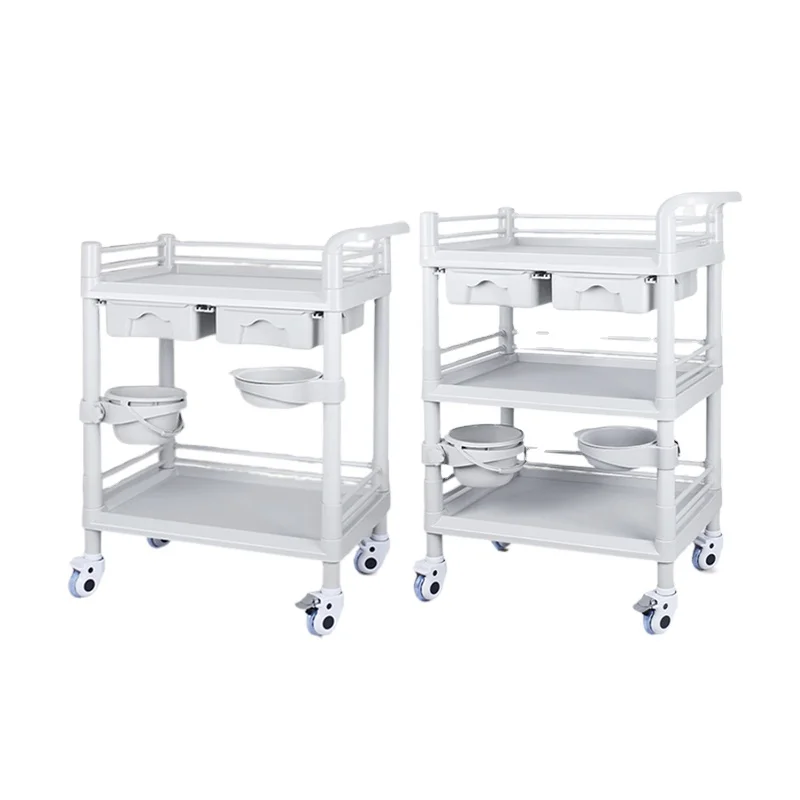 TRO-PP-K301 ABS Convenient Treatment Trolley Medical Emergency Cart
