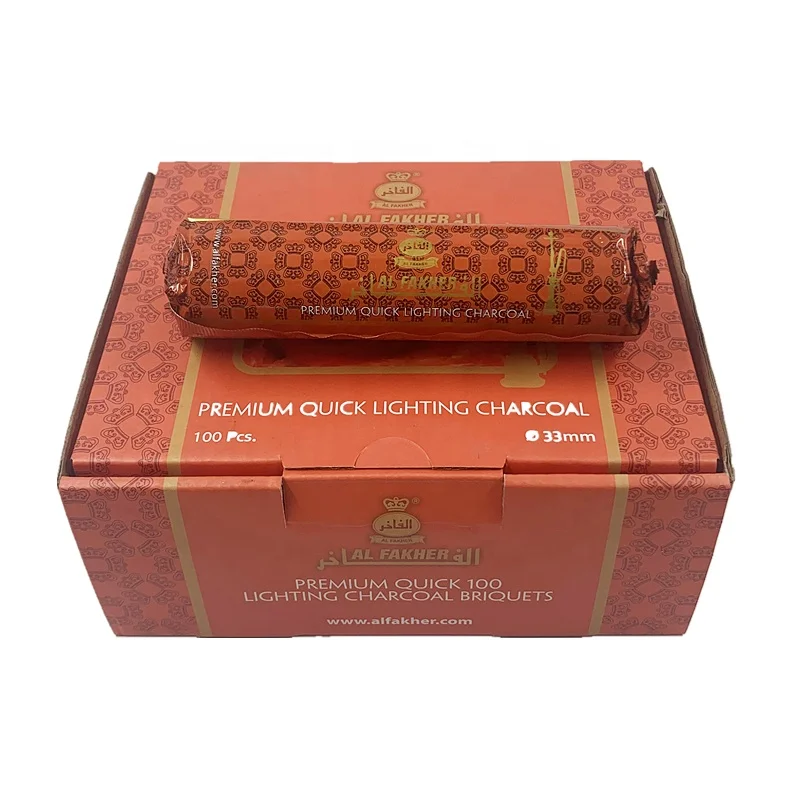 YKS Arabic wholesale quick light round shisha hookah charcoal tablets