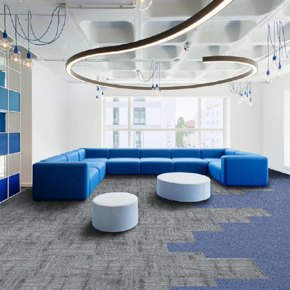 Eco-friendly fire retardant 50*50 carpet tile removable durable office floor carpet tiles vietnam nylon commercial carpet tile