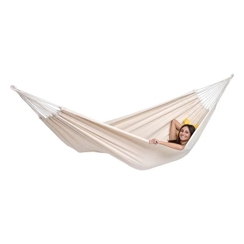 Double Hammock 2 Person Extra Large Canvas Cotton Hammock for Patio Porch Garden Backyard Lounging Outdoor and Indoor