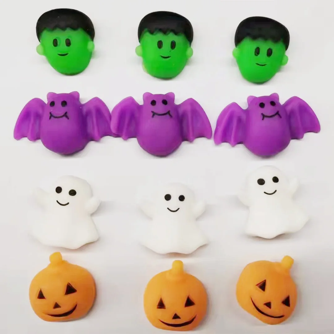 Новое поступление подарок на Хэллоуин тыква призрак животные антистресс мини мягкие игрушки Mochi сенсорная игрушка-антистресс