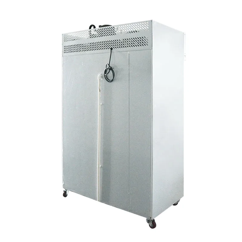 Air cooling system 2 glass door refrigerator freezer with adjustable shelf