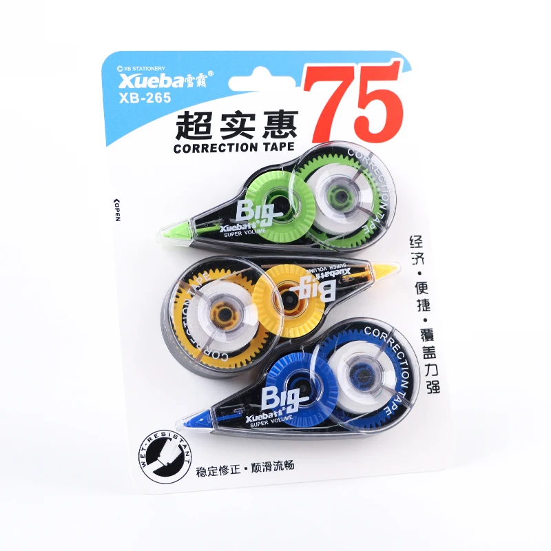 XB-265 Office And School Stationery Supplies Daisy mini Correction Tape Easy To Use Applicator For Instant Correction tape