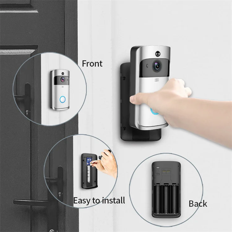 Smart Wifi Door Bell Apartment Dingdong Ring Bell Video Camera DoorBell Wireless
