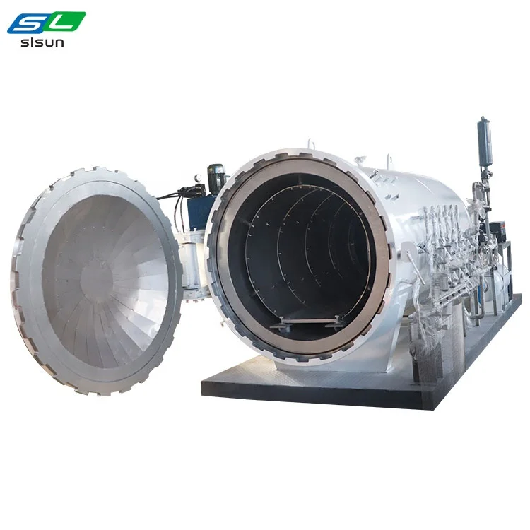 PED Certificate Customized Oven for Carbon Fiber 2MPa Industrial Steel Autoclave for Carbon Fiber