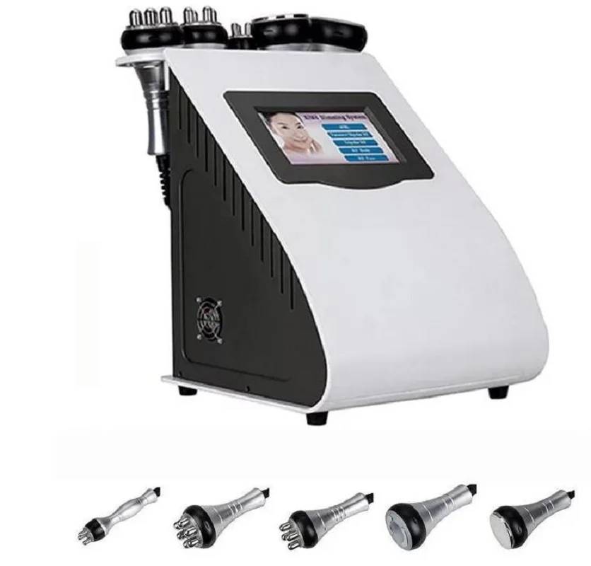 
5in1 Ultrasonic Liposuction 40K Cavitation Vacuum Multipolar bipolor RF laser Slimming RF Beauty 40k cavitation slimming machine 