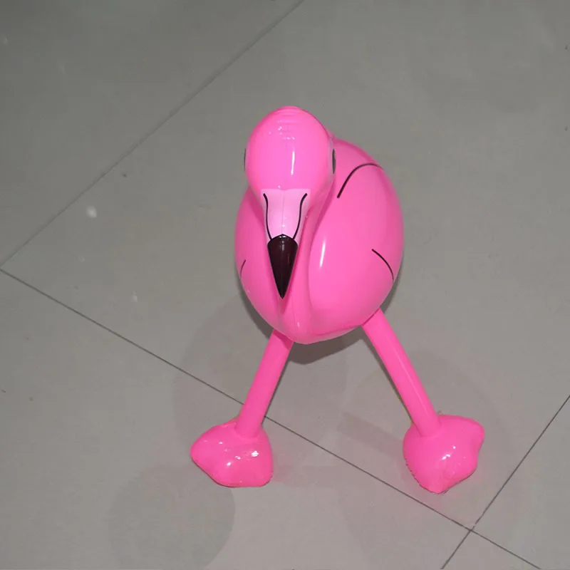 Party Decoration Pool Toys Cartoon PVC Inflatable Pink Flamingo Toys For Kids