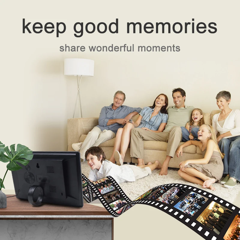 Digital Alarm Wall Clock 10.1 Inch Oem Reminder Function Abs Digital Calendar Clock