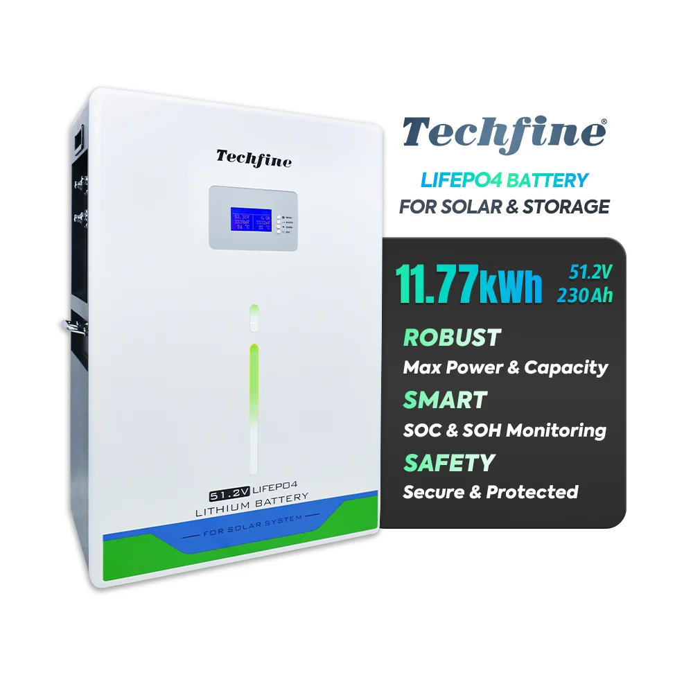 230ah Home Solar Storage Battery 48v 51.2v 10kwh 11.77KWH wall Mounted Lifepo4 lithium Battery pack