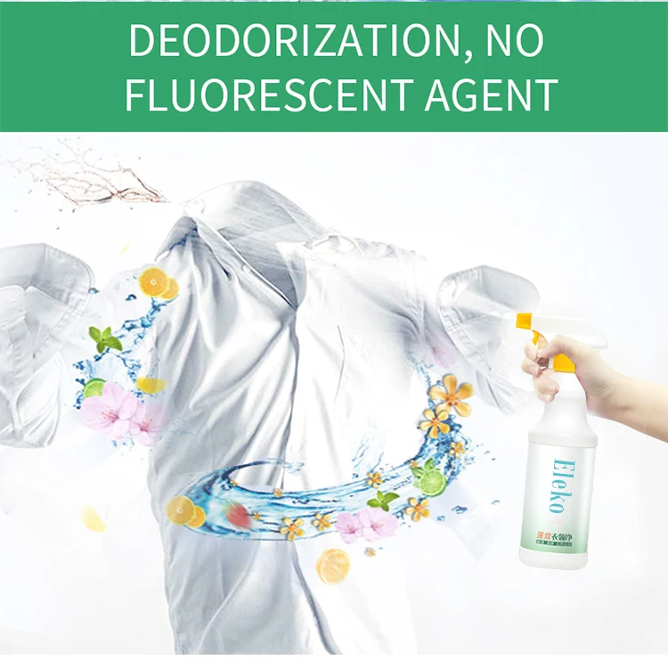 Laundry Detergent Cleaner Stain Removal Collar Cuff Stain Remover Household Natural Spray Laundry Room Clothes Color Bleach