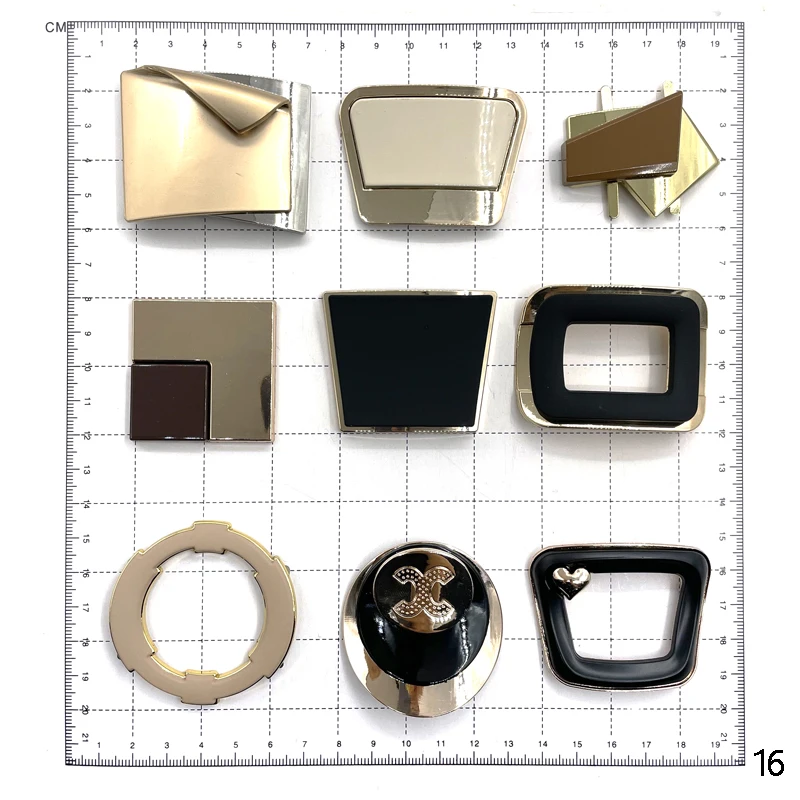 HJ Fashion Shoes In Fashionable Style Decorative Accessories Black Metal Shoe Clip Customized Logo Buckle