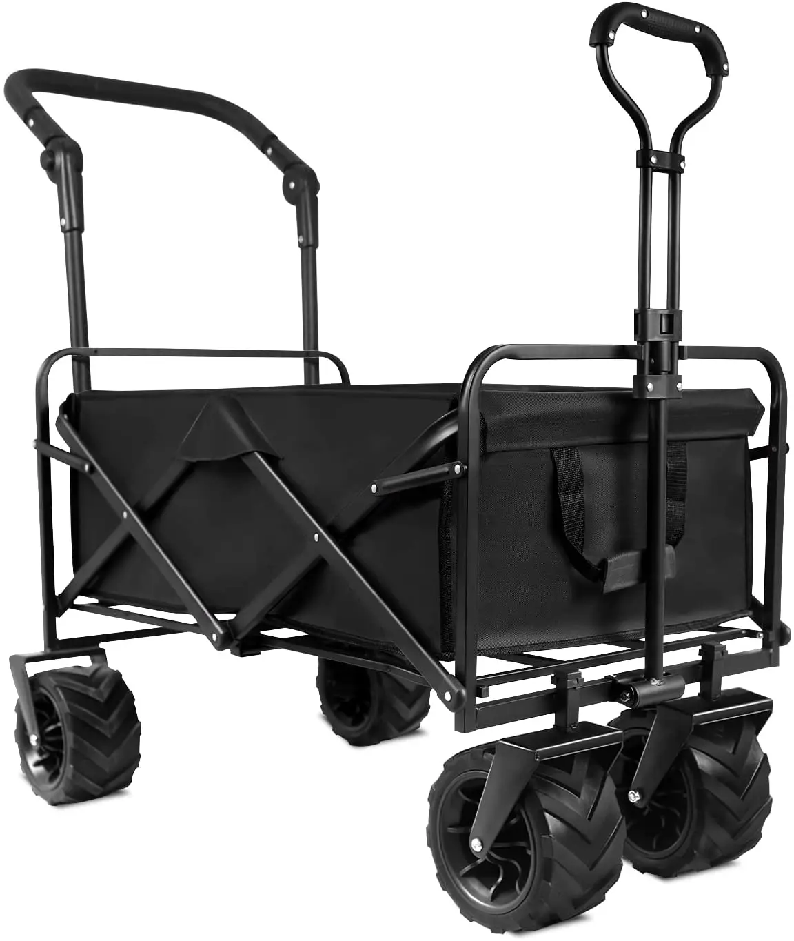 Folding Utility push pull wagon cart outdoor garden wagon beach cart camping shopping sports portable wagon large capacity