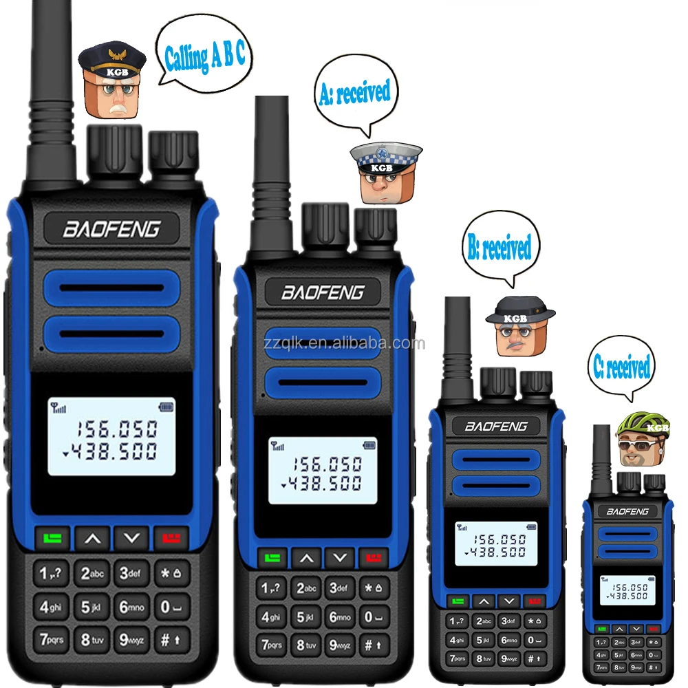 Ba ofeng Bf-h7 2 Way Radio Portable Transceiver High Power Walkie Talkie 10w Radio Long Range