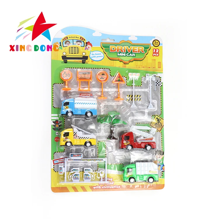 Full Set Function Small Ambulance Toy Cars Assembled Environmental Protection Garbage Truck Garbage Sorting Education Toy