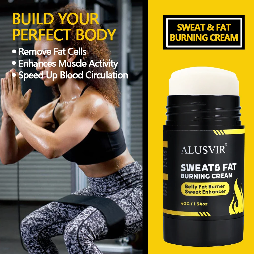 Private Label Natural Organic Cellulite Removal Hot Fat Burning Sweat Gel Weight Loss Slimming Cream Stick