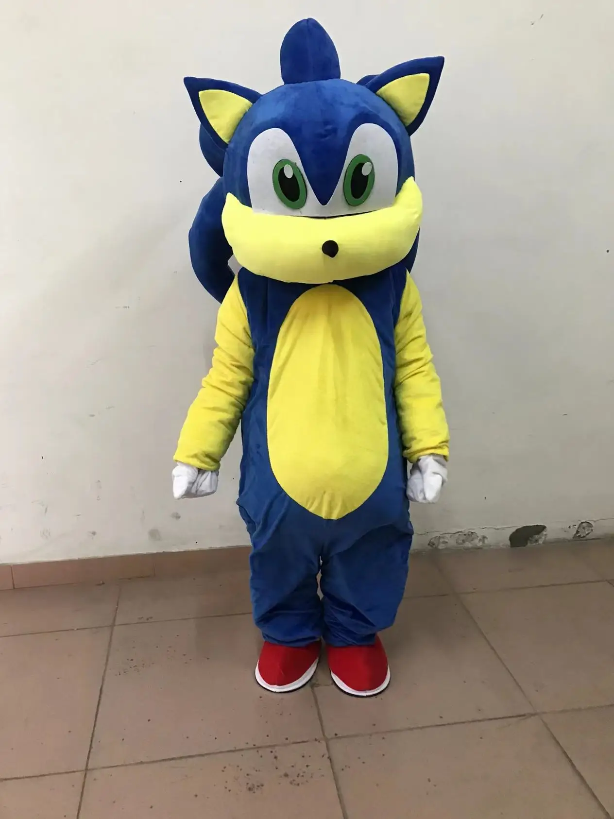 New design carnival party teddt bear cartoon character sonic mascot costumes for sale