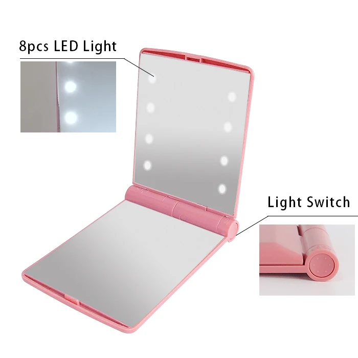 Furniture Mirror Living Room Storage Led Lockable Jewelry Cabinet Wall Mounted Home Silver OEM Makeup China Personalized Frame