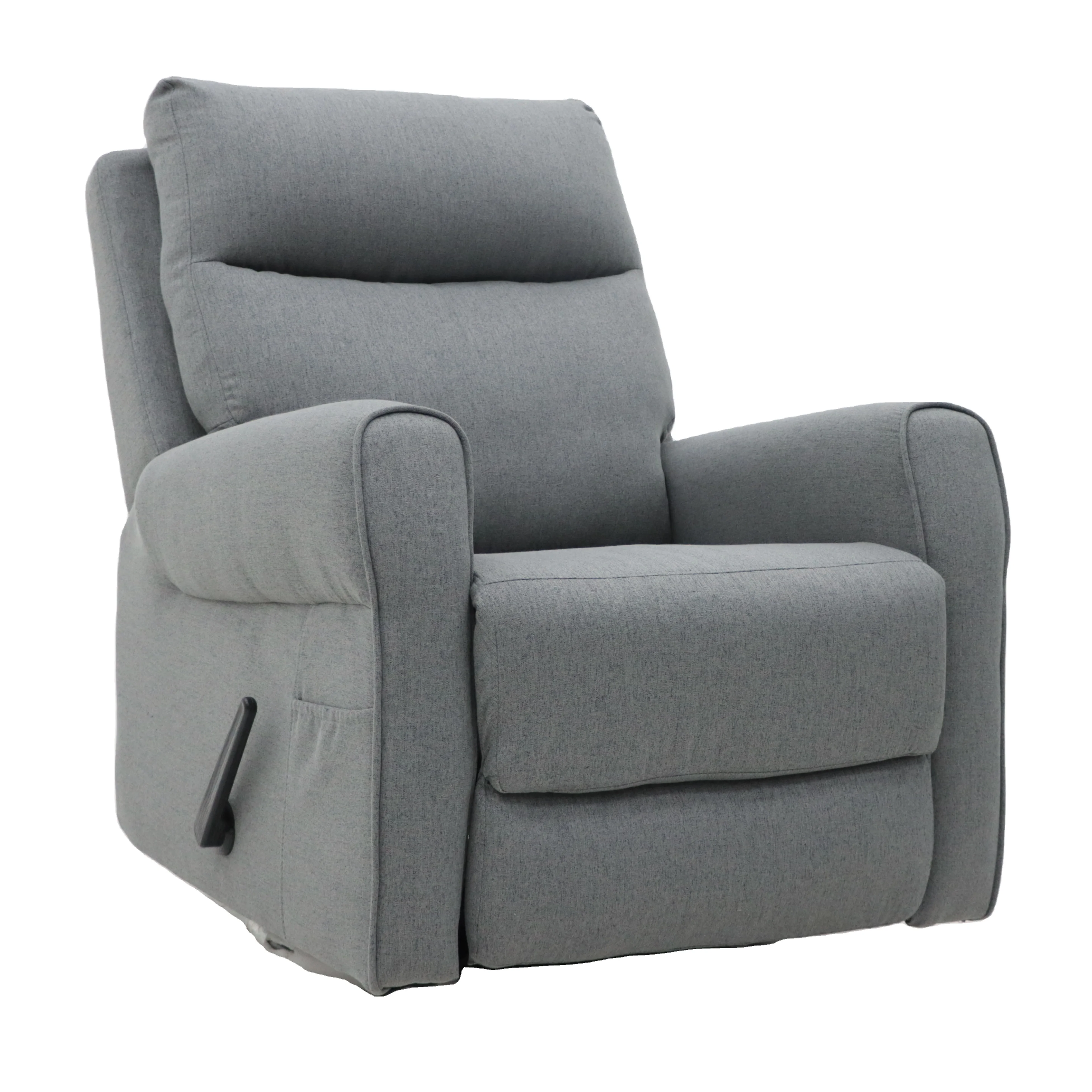 Geeksofa Lazy Boy Modern Microfiber Fabric Manual Recliner Chair With Rocking Swivel And Massage For Bedroom