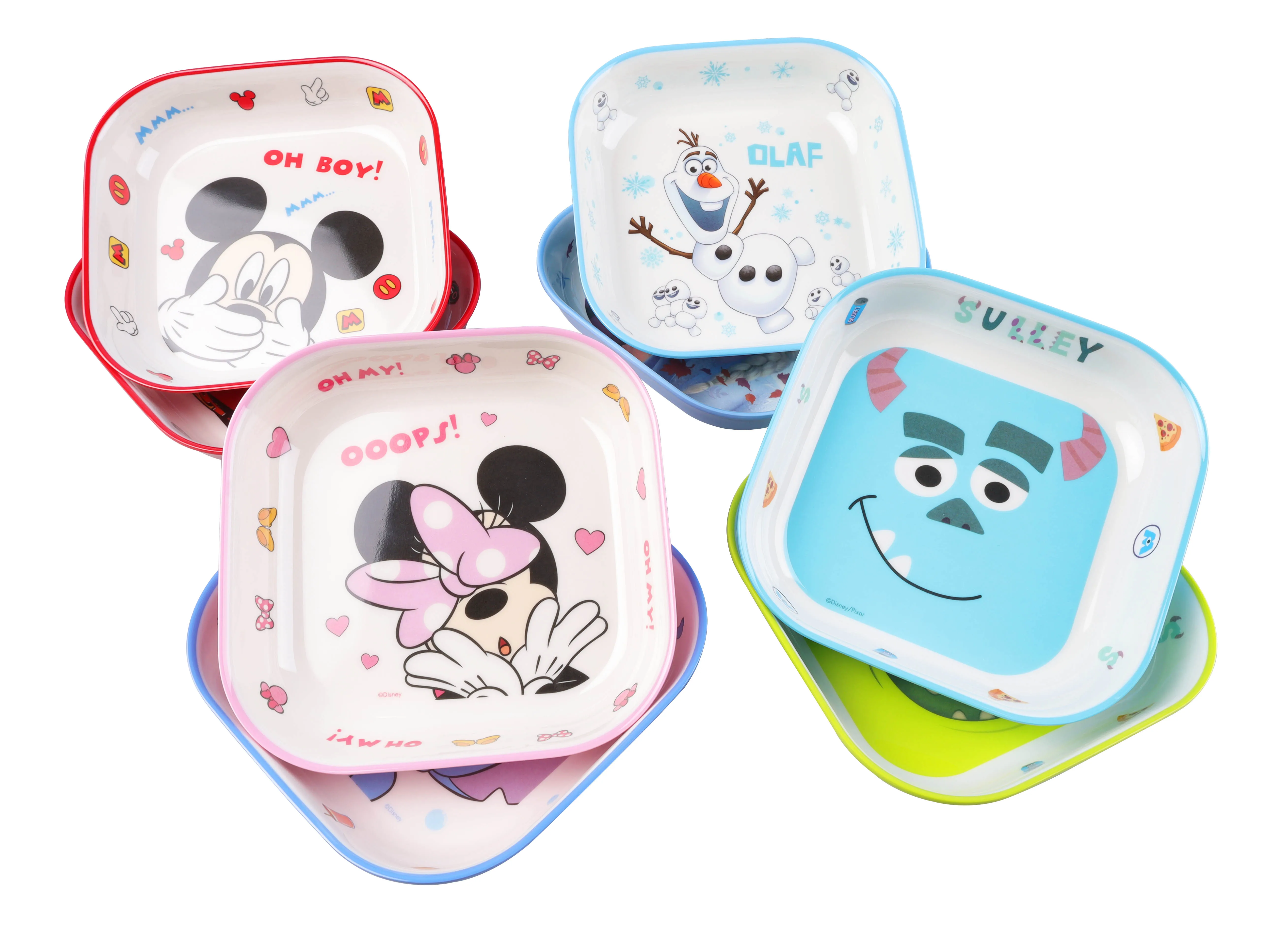 Disney Olaf,Melamine products,tableware,dining ware,salad plate,Children,Frozen,Stitch,Donald Duck,Mickey,McQueen