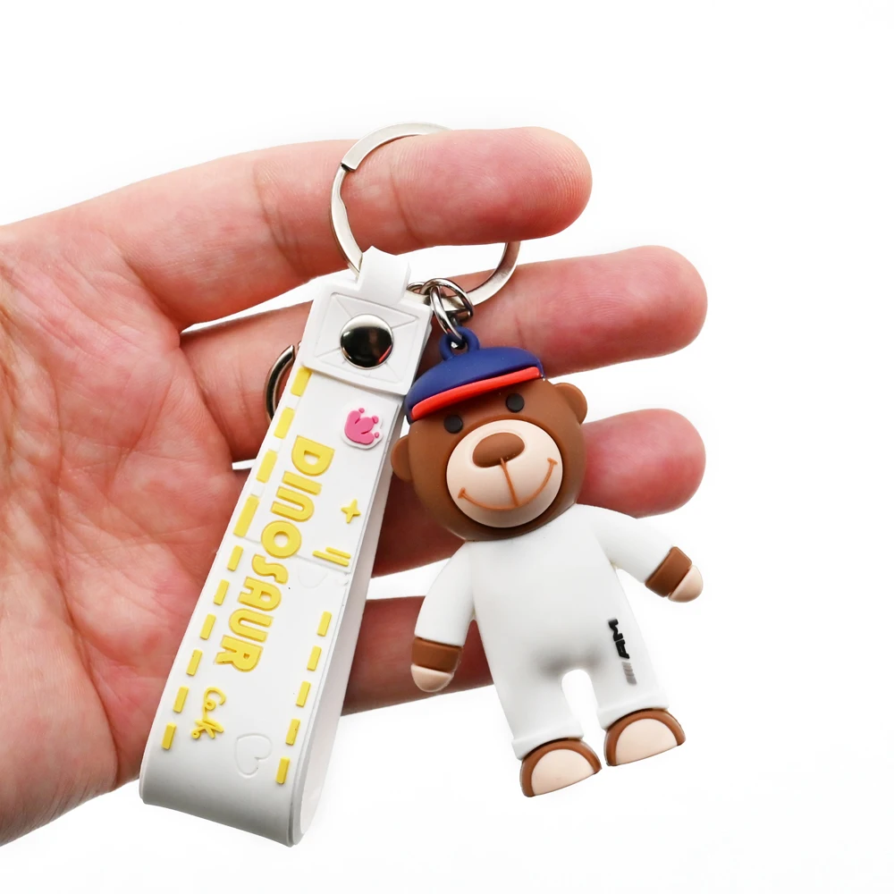YYX New Design Promotional 3D PVC Keychains Wholesale Creative PVC Keychains Cute Style Custom Style Accessories
