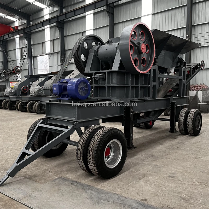 Portable diesel engine Small hammer crusher Mini mobile Coal gangue limestone Gold ore rock crusher Price stone crusher