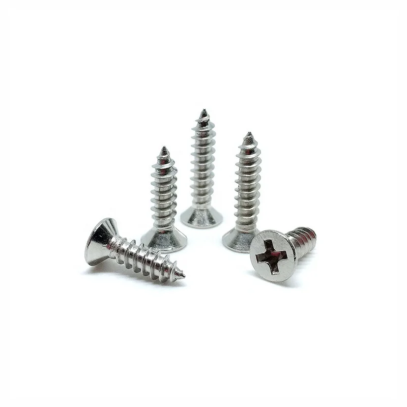 hot sale Cross Countersunk Head tapping Screw stainless steel Self-tapping Screw Wood Screws