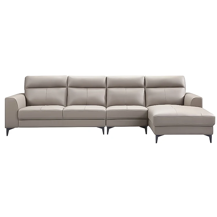 Custom living room furniture Modern style comfortable leather sofa combination live room sofa