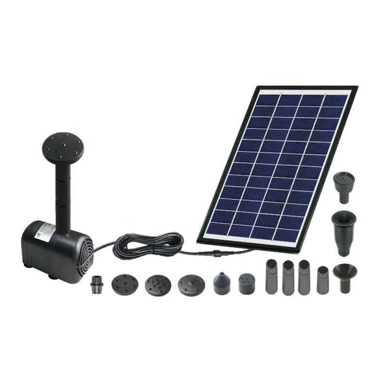 2W 4W 6W Solar fountain submersible pump Micro fountain pool fish pond water oxygenation fountain pump