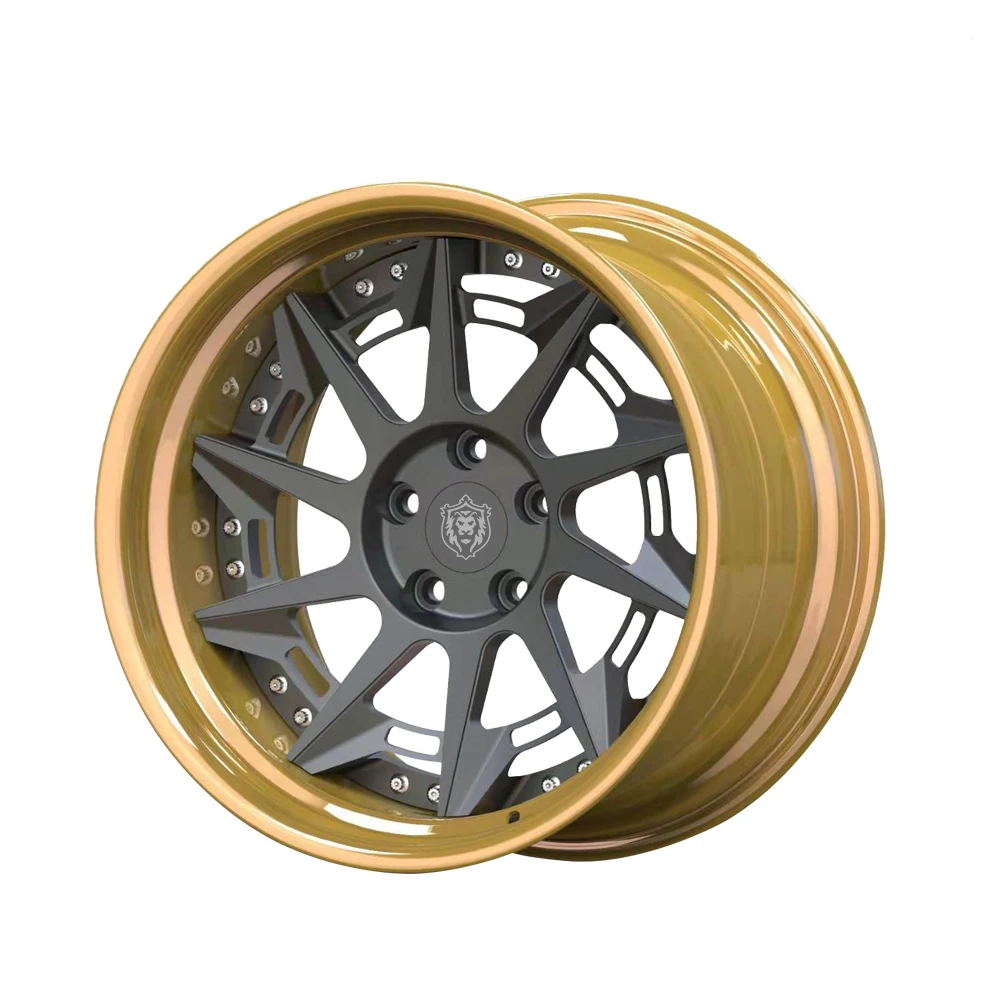 2 piece custom forged wheel aluminum alloy passenger car rims wheels