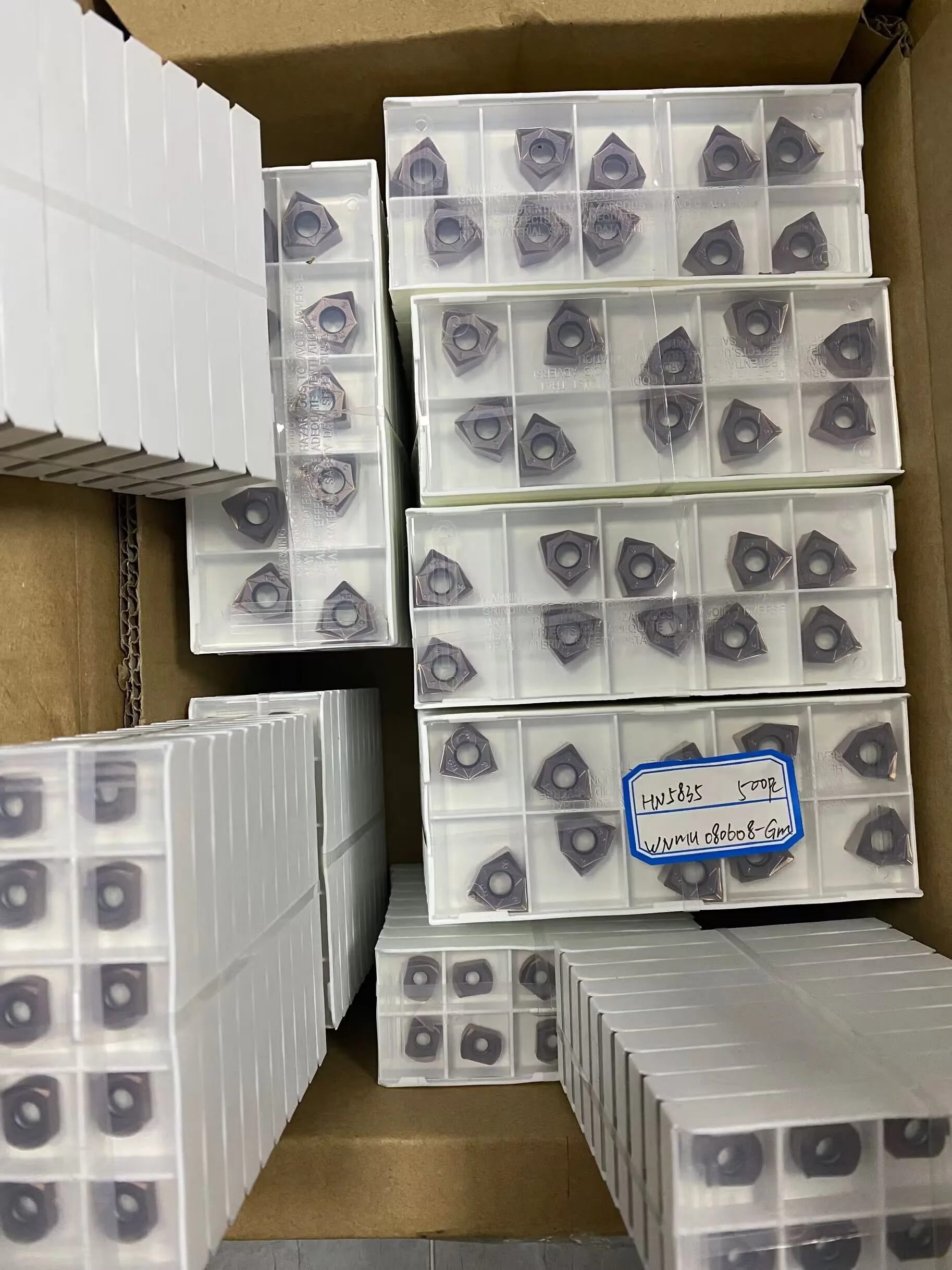 Indexable Cnc Lathe Blade WNMU080608EN-GM WNMU040304EN-R Fast Feed Carbide Milling Insert