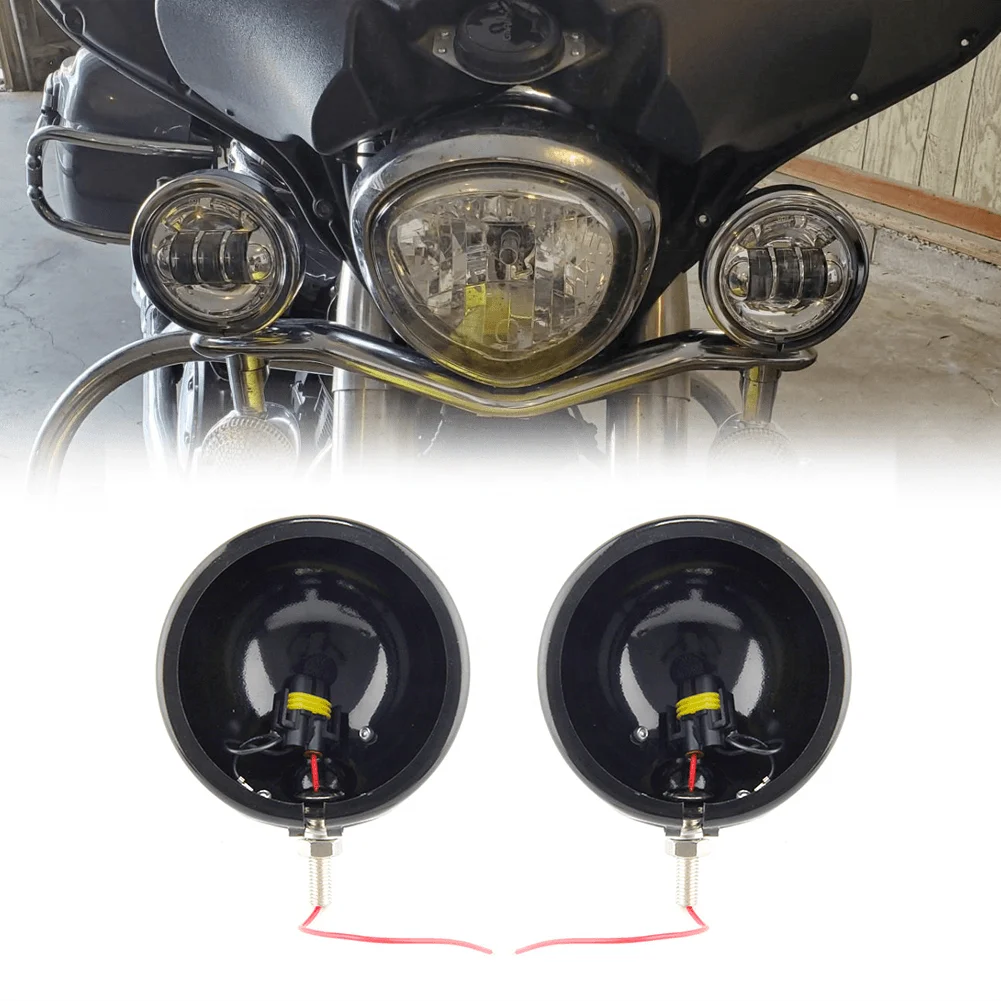 
4.5 Inch Auxiliary LED Fog Light Housing bracket for Harley motorcycle  (1600188943364)