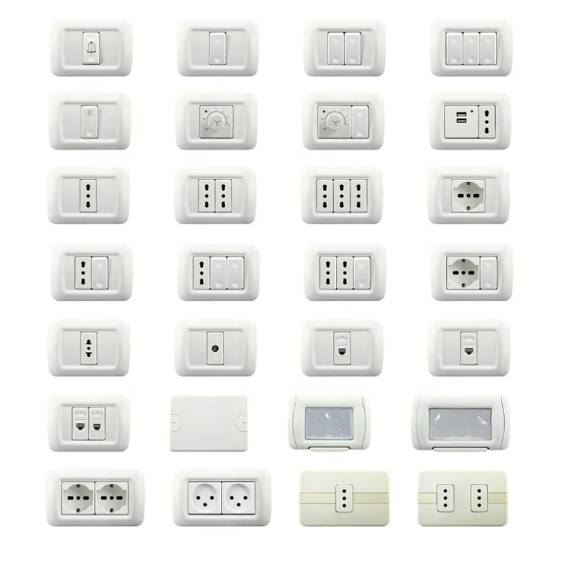 Italy Italian Smart Home Multi Outlet Europe European Double Electric Universal Wall Socket with USB