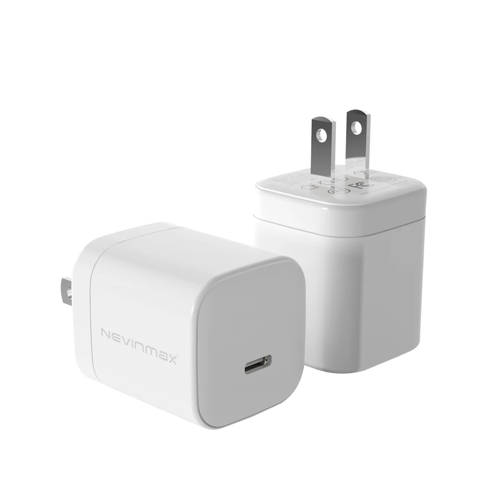  Настенное оригинальное зарядное устройство с одним портом для iPhone 12 Pro Max 20 Вт PD USB Type
