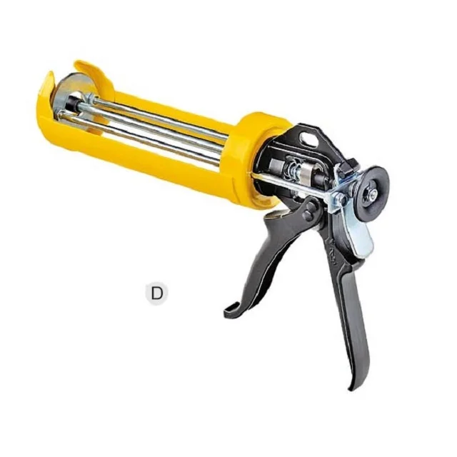 High quality  9inch   powder coated  manual three rods cordless sealant caulking gun