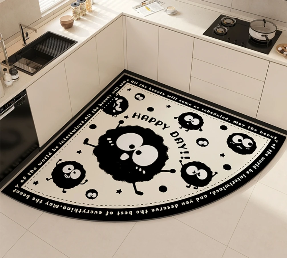 Super Absorbent Floor Mat Quick-Drying Non-Slip PVC Rubber Diatom Mud Bathroom Mats