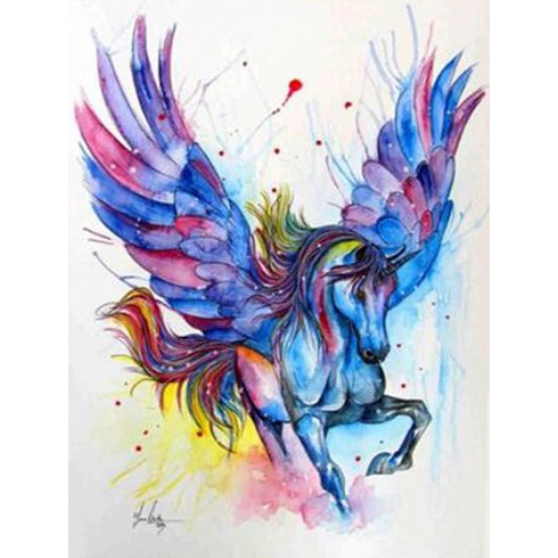 
h2615 YIKEE 5d diamond painting kit,Flying horse diamond painting full 