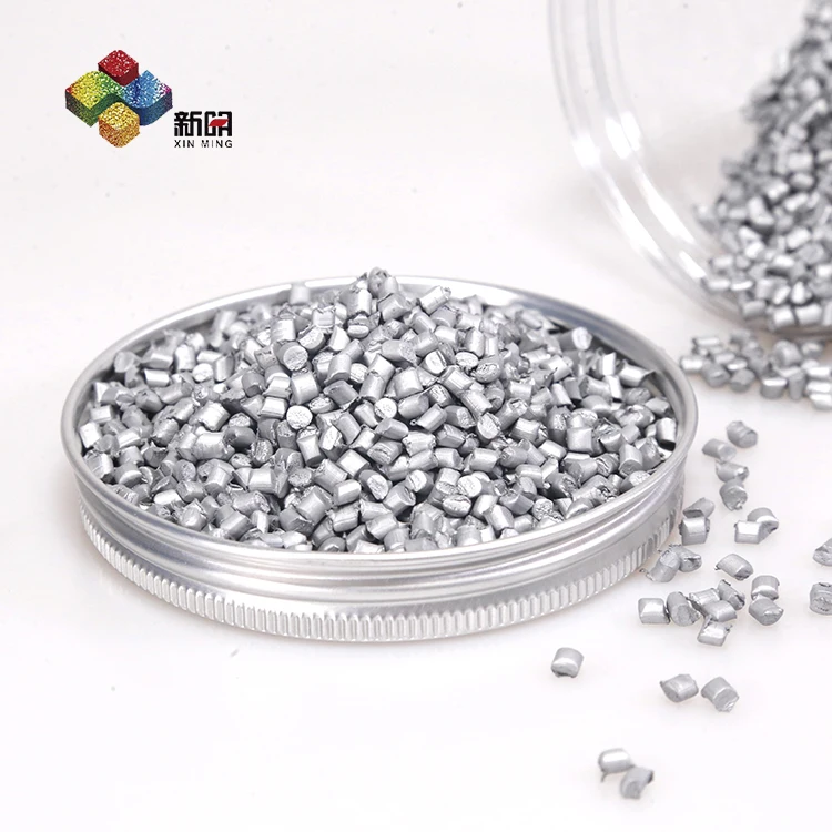 Factory price Silver Grey PP PE  Masterbatch with good dispersion  For Plastic Products