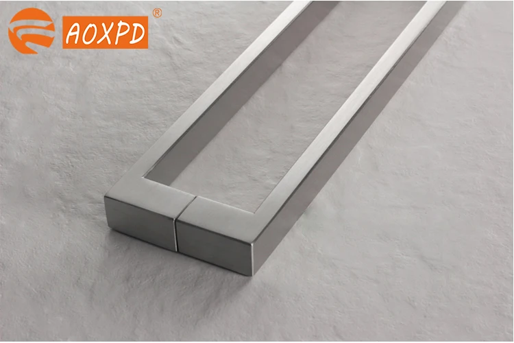 304 stainless steel thickened glass door handle modern simple polishing European glass door handle