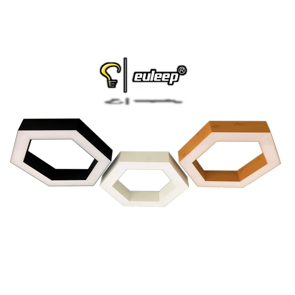 customs diameter and length hexagonal led light pendant hexagon lights for modern linear light