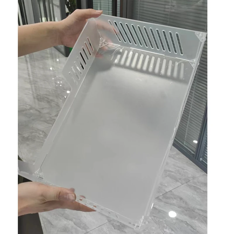Factory Customized Clear Acrylic Assembled Box  Square Acrylic Computer  Mainframe Cover With Assembling Model