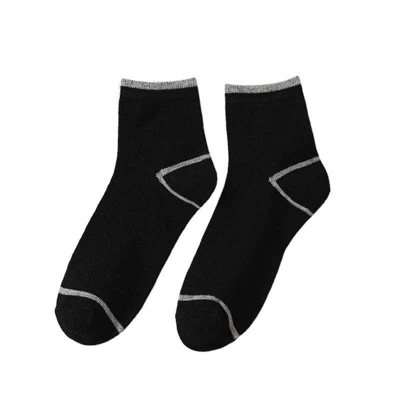 Лидер продаж, весна-осень, мужские полосатые хлопковые носки, трендовые персонализированные удобные спортивные носки