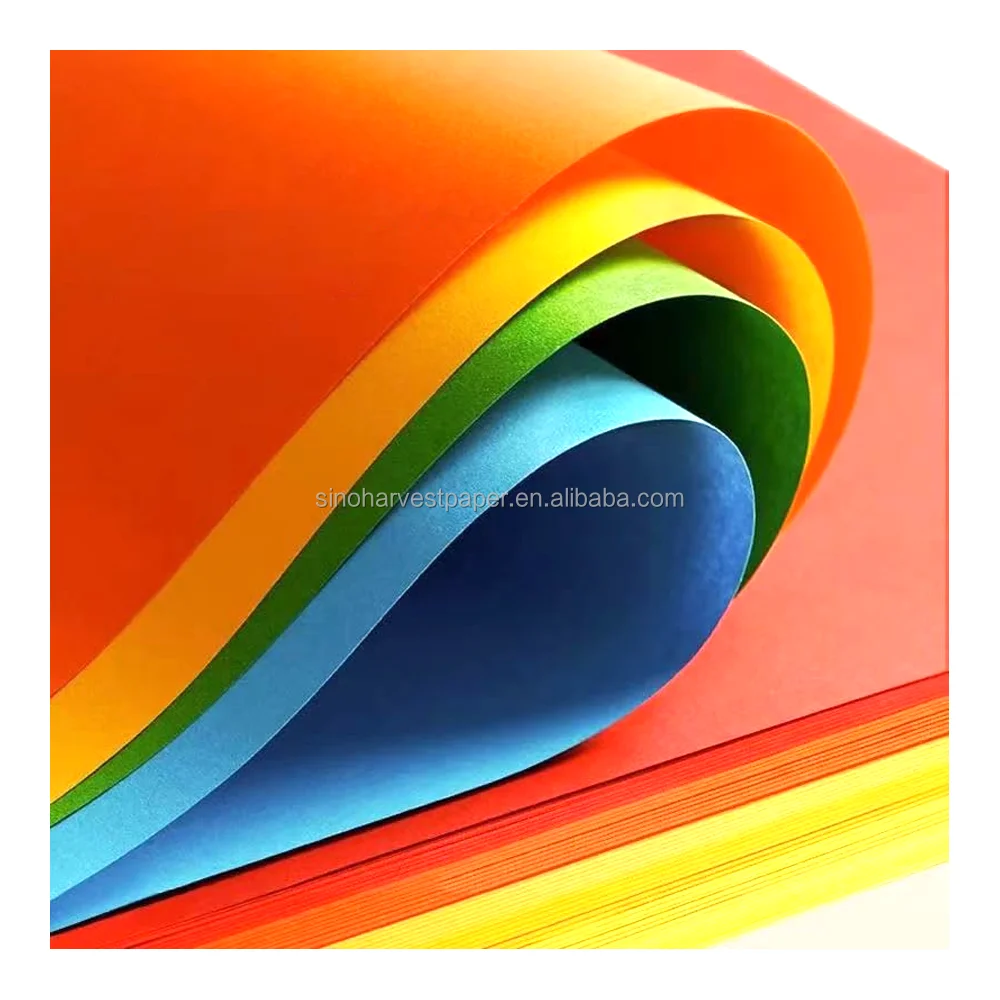 Wholesale colorful stationery color paper custom sizes can be printed in a variety of colors suitable for hand-made diy